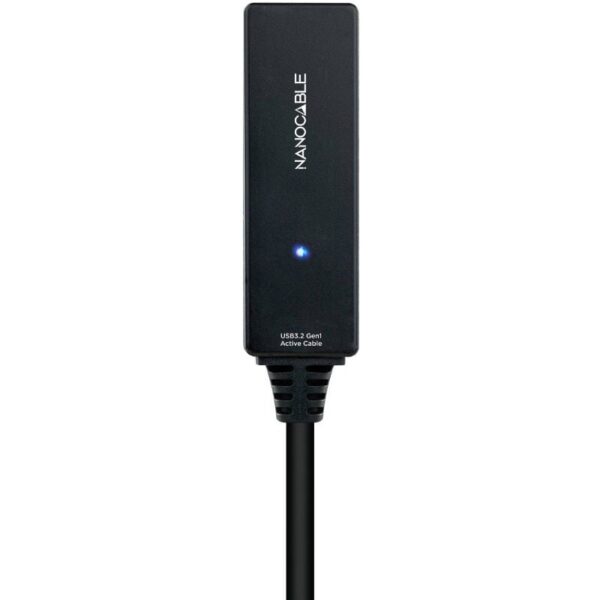 Cable Alargador USB Tipo-C 3.2 con Amplificador Nanocable 10.01.1311/ USB Tipo-C Macho - USB Tipo-C Hembra/ 5m/ Negro - Imagen 3