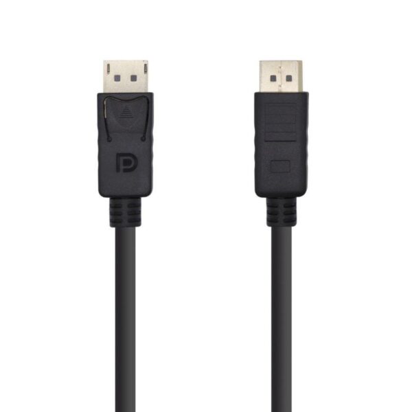 Cable DisplayPort 1.2 4K Aisens A124-0387/ DisplayPort Macho - DisplayPort Macho/ Hasta 5W/ 2300Mbps/ 5m/ Negro 8436574704358 A124-0387 AIS-CAB A124-0387