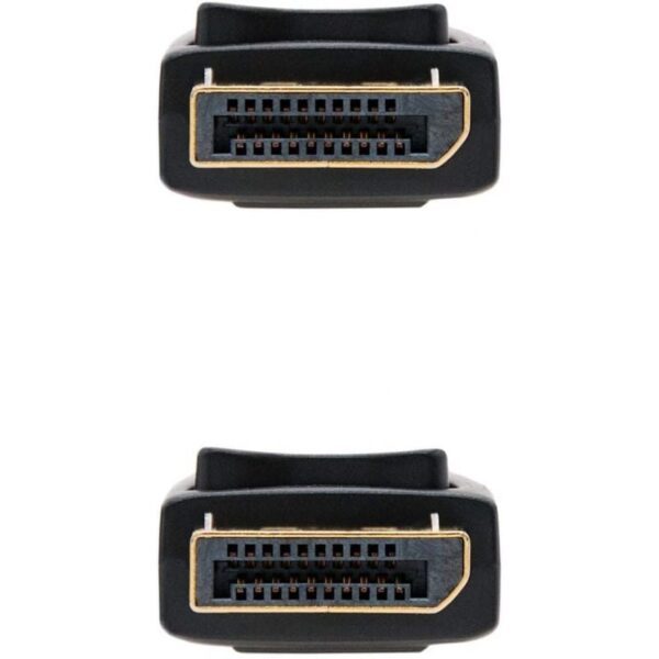 Cable DisplayPort 1.2 4K Nanocable 10.15.2301/ DisplayPort Macho - DisplayPort Macho/ 1m/ Negro - Imagen 3