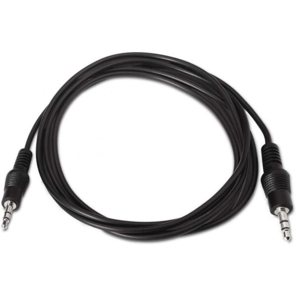 Cable Estéreo Aisens A128-0141/ Jack 3.5 Macho - Jack 3.5 Macho/ Hasta 0.1W/ 30cm/ Negro - Imagen 2