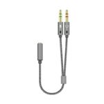 Cable Estéreo Aisens A128-0417/ Jack 3.5 Hembra - 2x Jack 3.5 Macho/ 25cm/ Gris 8436574704778 A128-0417 AIS-ADP JACK A128-0417