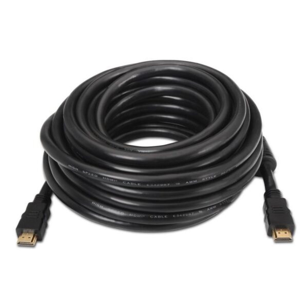 Cable HDMI 1.4 Aisens A119-0102/ HDMI Macho - HDMI Macho/ Hasta 10W/ 720Mbps/ 10m/ Negro - Imagen 2