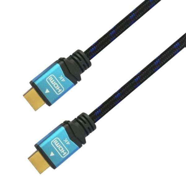 Cable HDMI 2.0 4K Aisens A120-0357/ HDMI Macho - HDMI Macho/ Hasta 10W/ 2250Mbps/ 2m/ Negro/ Azul - Imagen 2