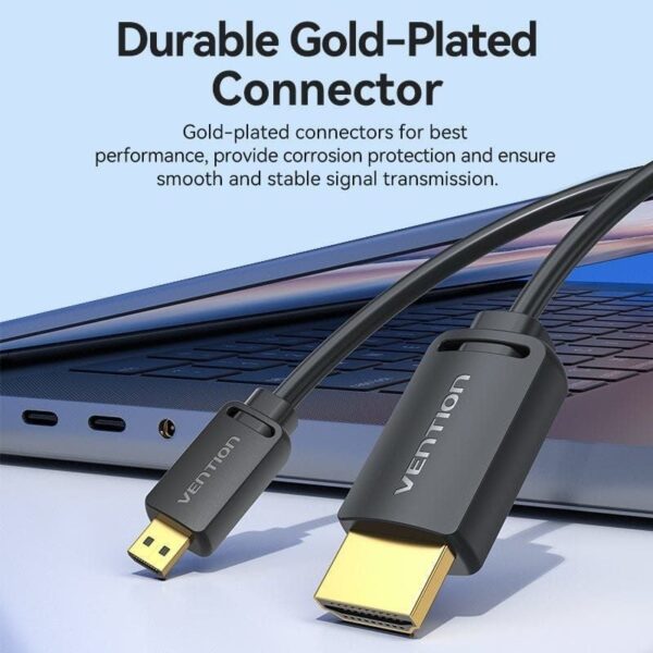 Cable HDMI 4K Vention AGHBF/ HDMI Macho - Mini HDMI Macho/ 1m/ Negro - Imagen 4