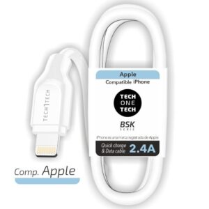 Cable USB 2.0 Lightning Tech One Tech TEC2902/ Lightning Macho - USB Macho/ 1m/ Blanco 8436546593799 TEC2902 TOT-CAB TEC2902
