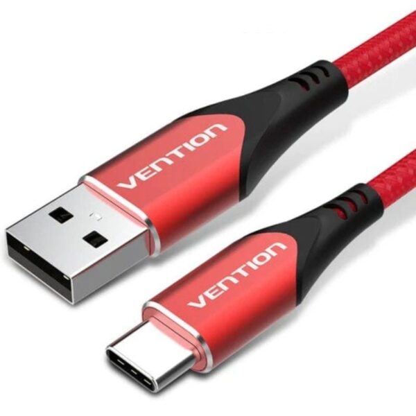 Cable USB 2.0 Tipo-C Vention CODRF/ USB Tipo-C Macho - USB Macho/ 480Mbps/ 1m/ Rojo 6922794747098 CODRF VEN-CAB CODRF
