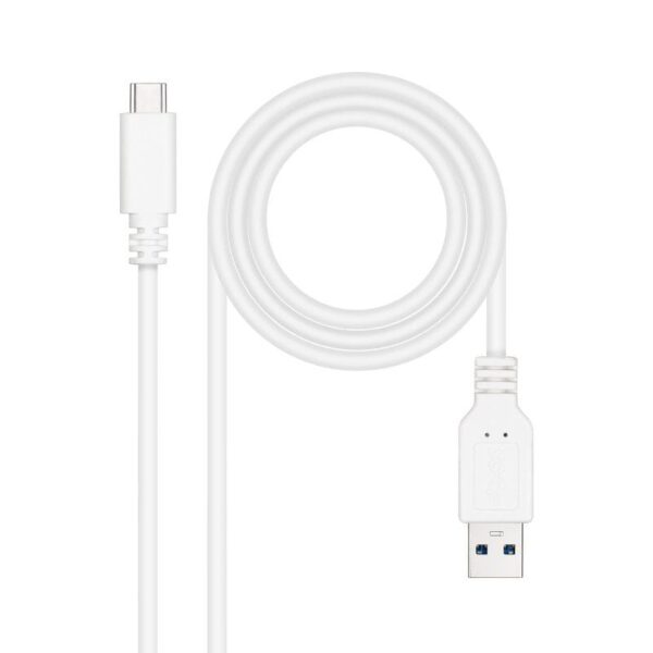 Cable USB 3.1 Tipo-C Nanocable 10.01.4001-L150-W/ USB Tipo-C Macho - USB Macho/ 1.5m/ Blanco - Imagen 2
