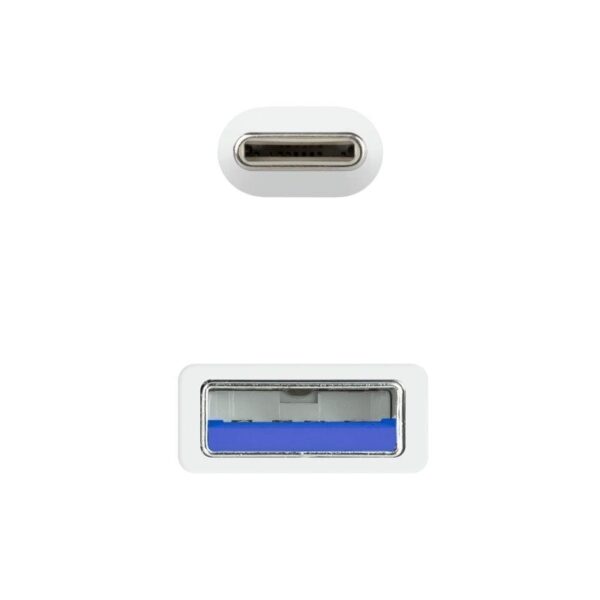 Cable USB 3.1 Tipo-C Nanocable 10.01.4001-L150-W/ USB Tipo-C Macho - USB Macho/ 1.5m/ Blanco - Imagen 3