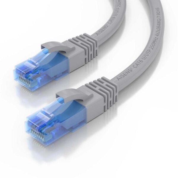 Cable de Red RJ45 AWG26 CCA UTP Aisens A135-0774 Cat.6/ 75cm/ Gris - Imagen 3