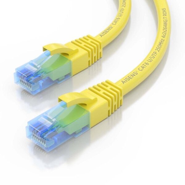 Cable de Red RJ45 AWG26 CCA UTP Aisens A135-0834 Cat.6/ 1.5m/ Amarillo - Imagen 3