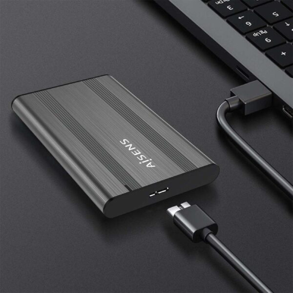 Caja Externa para Disco Duro de 2.5" Aisens ASE-2526GR/ USB 3.1/ Sin tornillos - Imagen 4