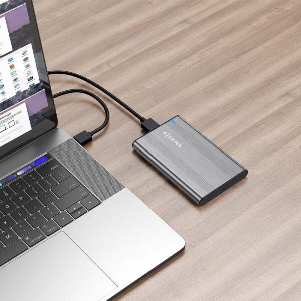 Caja Externa para Disco Duro de 2.5" Aisens ASE-2526GR/ USB 3.1/ Sin tornillos - Imagen 5