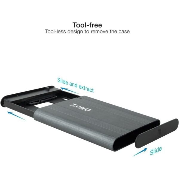 Caja Externa para Disco Duro de 2.5" TooQ TQE-2503G/ USB 3.1/ Sin Tornillos - Imagen 3