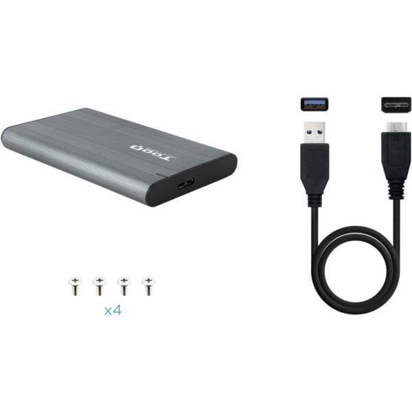 Caja Externa para Disco Duro de 2.5" TooQ TQE-2503G/ USB 3.1/ Sin Tornillos - Imagen 4