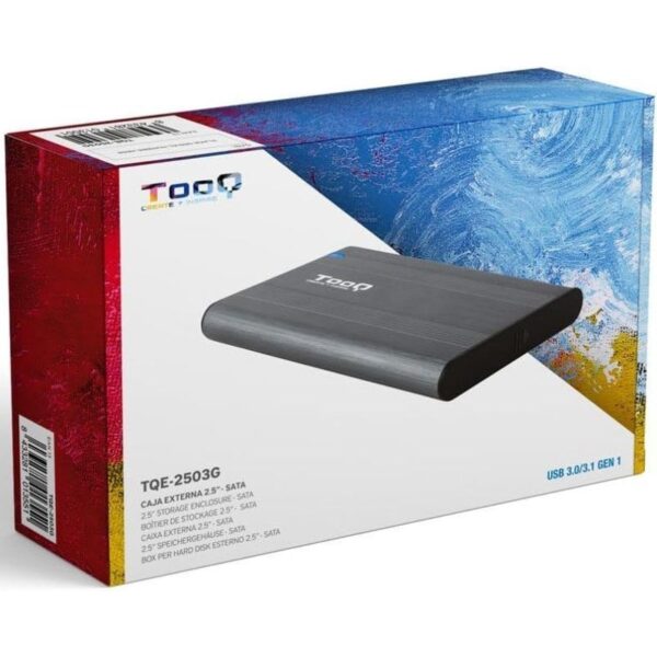 Caja Externa para Disco Duro de 2.5" TooQ TQE-2503G/ USB 3.1/ Sin Tornillos - Imagen 5