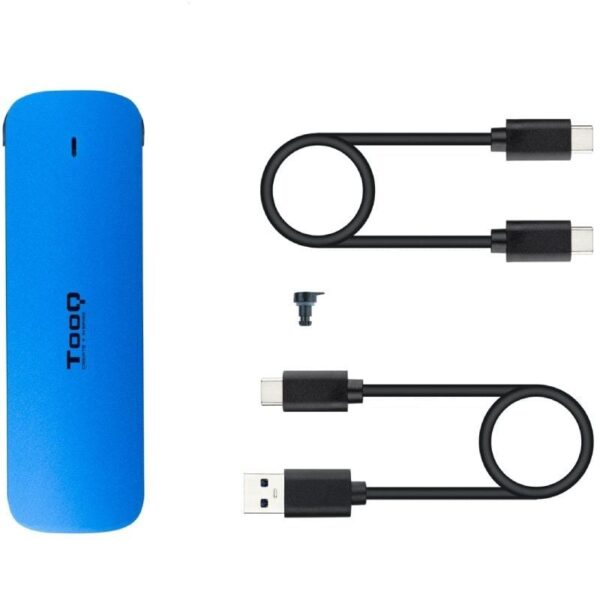 Caja Externa para Disco SSD M.2 NVMe TooQ TQE-2201BL/ USB 3.1 Gen2/ Sin tornillos - Imagen 2