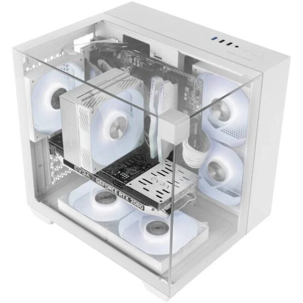 Caja Gaming Semitorre Mars Gaming MC-VISIONM/ Blanca - Imagen 2