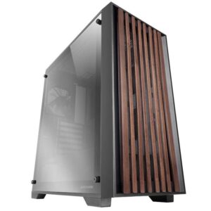 Caja Gaming Semitorre Mars Gaming MC-WOOD/ Cristal Cromado 8435693107651 MCWOODC TAC-CAJA MC-WOOD CROM BK