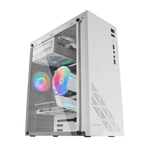 Caja Gaming Semitorre Mars Gaming MC100/ Blanca - Imagen 3