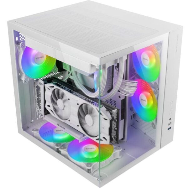 Caja Gaming Semitorre Mars Gaming MCV-ONE/ Blanca - Imagen 2