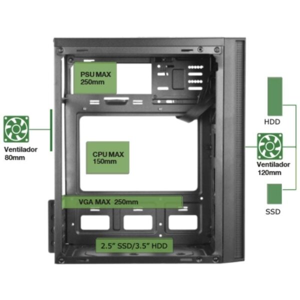 Caja Minitorre Anima AC5 - Imagen 4