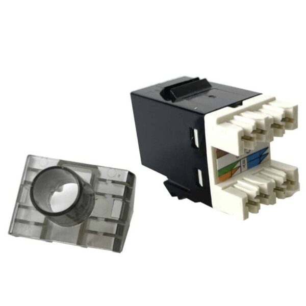 Conector RJ45 Phasak SD 3018 Cat.6 UTP/ Negro - Imagen 2