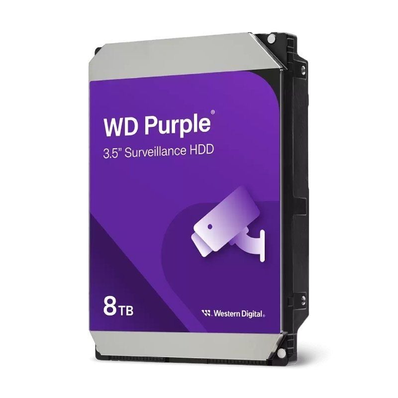 Disco Duro Western Digital WD Purple Surveillance 8TB/ 3.5"/ SATA III/ 256MB WD85PUZR WD85PURZ WD-HDD PUR SURV 8TB V2