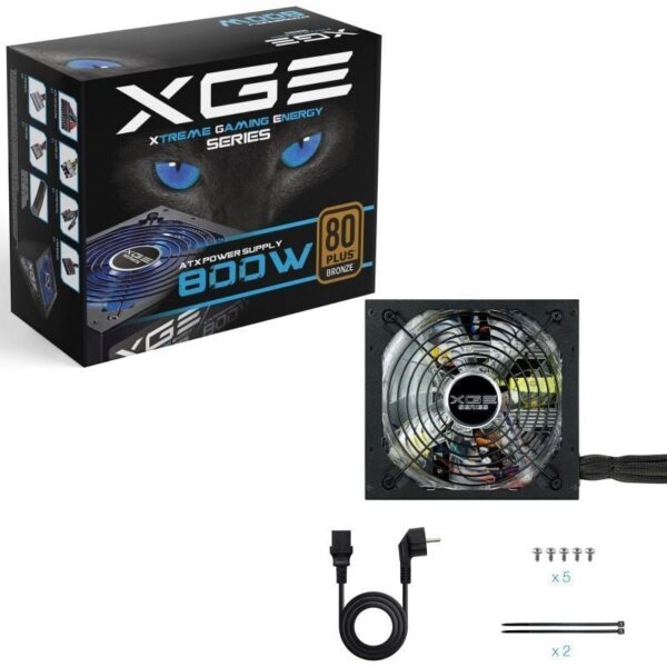 Fuente de Alimentación TooQ TQXGEII-800SAP/ 800W/ Ventilador 14cm/ 80 Plus Bronze - Imagen 4