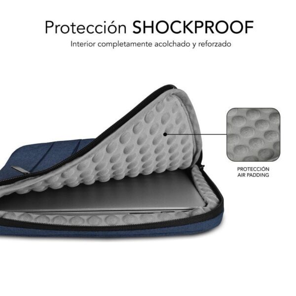 Funda Subblim Air Padding 360 Sleeve para Portátiles hasta 14"/ Azul - Imagen 3