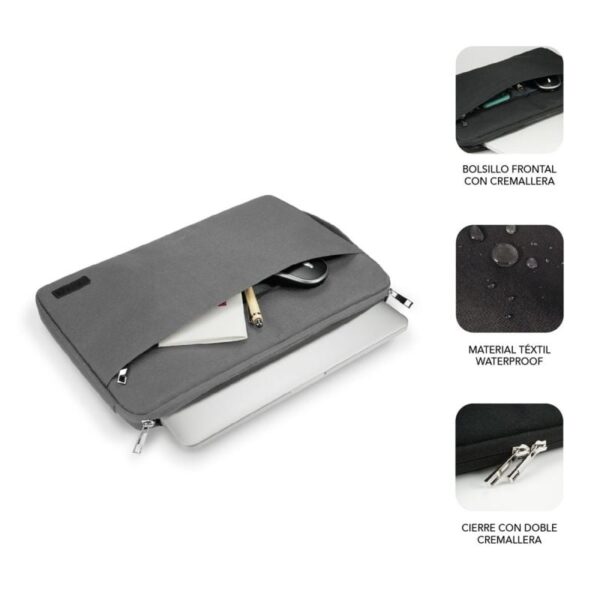 Funda Subblim Urban Laptop Sleeve para Portátiles hasta 15.6"/ Gris - Imagen 4