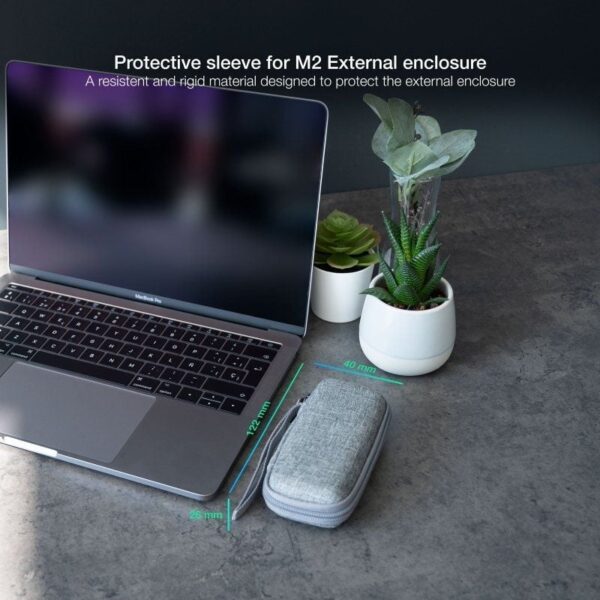 Funda para Disco Externo M2 TooQ TQBC-M201G/ Gris - Imagen 4