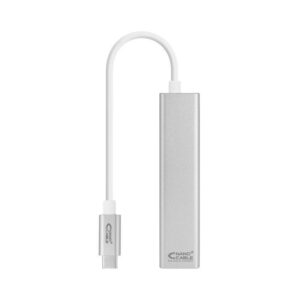 Hub USB Tipo-C Nanocable 10.03.0404/ 3xUSB/ 1xRJ45/ Gris 8433281009516 10.03.0404 NAN-ADP 10 03 0404