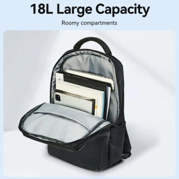 Mochila Vention KRPB0 para Portátiles hasta 15.6"/ 18L/ Impermeable/ Negra - Imagen 4