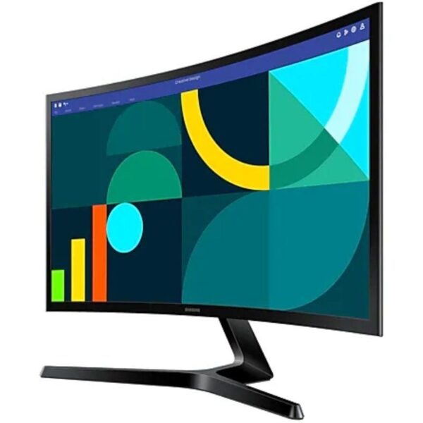 Monitor Curvo Samsung Essential Monitor S3 S24D366GAU/ 24"/ Full HD/ Negro - Imagen 2