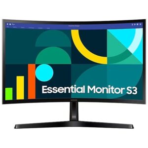 Monitor Curvo Samsung Essential Monitor S3 S24D366GAU/ 24"/ Full HD/ Negro 8806095638621 LS24D366GAUXEN SAM-M S24D366GAU