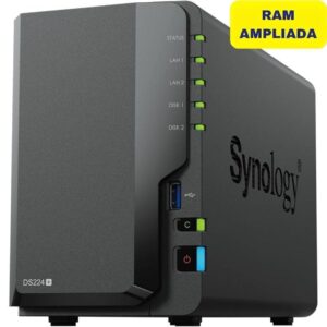 NAS Synology Diskstation DS224+/ 2 Bahías 3.5"- 2.5"/ 6GB DDR4/ Formato Torre 8435797000230 DS224+/6G SYN-NAS DS224 PLUS 6GB