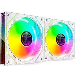 Pack 2 Ventiladores Mars Gaming MF-3DPROX2/ 12cm/ ARGB/ Blancos 8435693109884 MF3DPROX2W TAC-REF MF-3DPROX2 WH