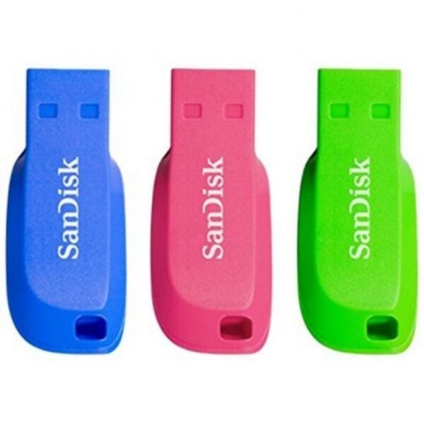 Pendrive 32GB SanDisk Cruzer Blade Pack 3 USB 2.0 - Imagen 2