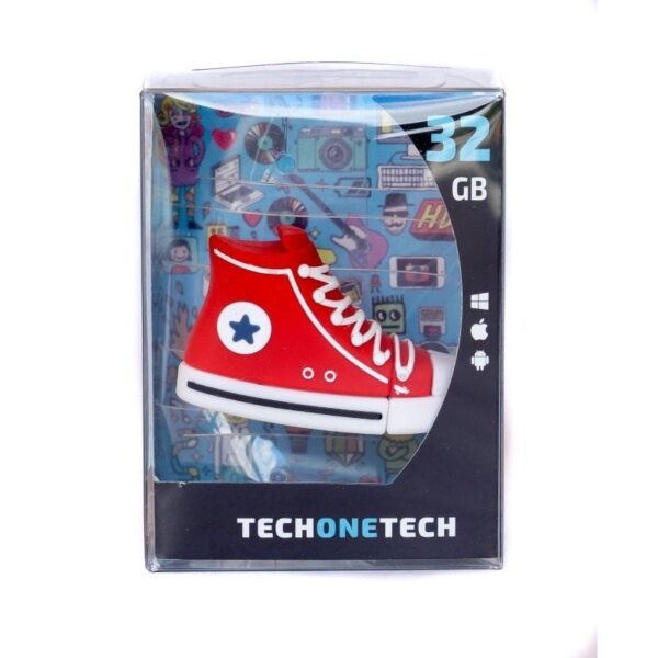 Pendrive 32GB Tech One Tech Red Reverse USB 2.0 - Imagen 4