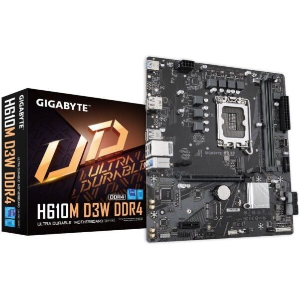 Placa Base Gigabyte H610M D3W DRR4 Socket 1700/ Micro ATX 4719331865245 9MH61M3W4-00-G10 GIG-PB H610M D3W DRR4