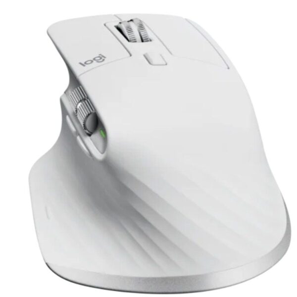 Ratón Ergonómico Inalámbrico por Bluetooth Logitech MX Master 3S/ Batería recargable/ Hasta 8000 DPI/ Gris Pálido - Imagen 2