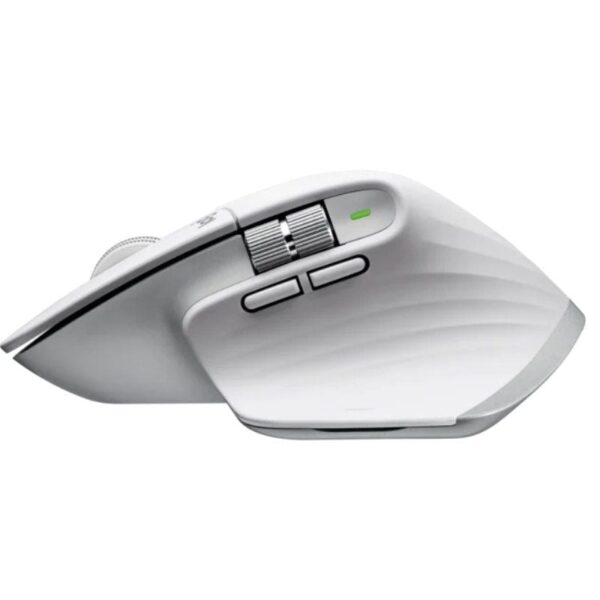Ratón Ergonómico Inalámbrico por Bluetooth Logitech MX Master 3S/ Batería recargable/ Hasta 8000 DPI/ Gris Pálido - Imagen 4