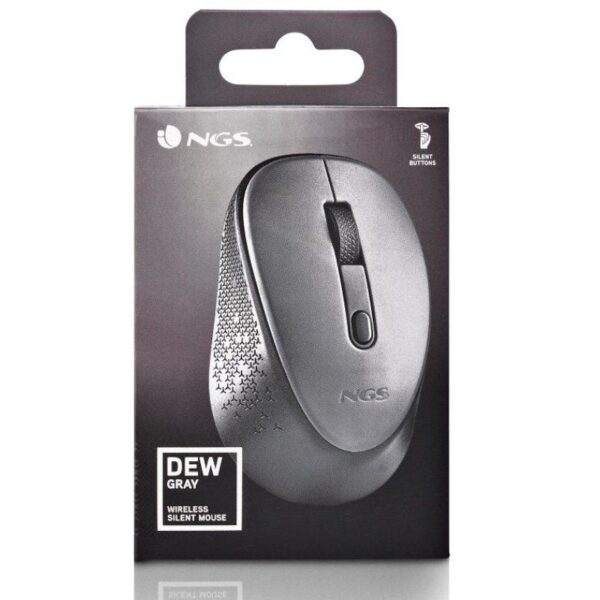 Ratón Inalámbrico NGS Dew Gray/ Hasta 1600 DPI/ Gris - Imagen 5