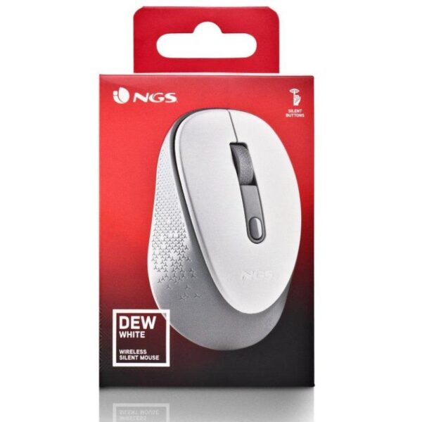 Ratón Inalámbrico NGS Dew White/ Hasta 1600 DPI/ Blanco - Imagen 5