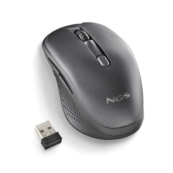 Ratón Inalámbrico NGS Evo Rust/ Batería recargable/ Hasta 1600 DPI/ Negro - Imagen 5