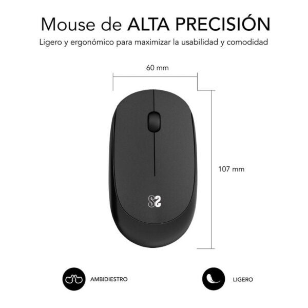 Ratón Inalámbrico Subblim Business Plus Silencioso/ Hasta 1200 DPI - Imagen 2