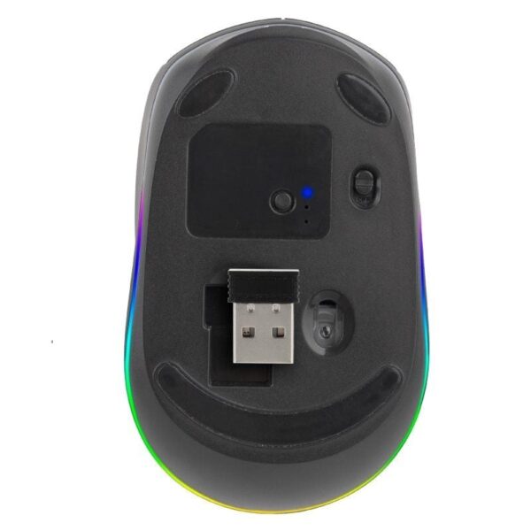 Ratón Inalámbrico por Bluetooth NGS Smog-RB/ Batería recargable/ Hasta 1600 DPI/ Negro - Imagen 3