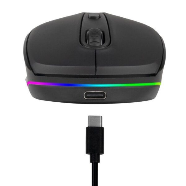 Ratón Inalámbrico por Bluetooth NGS Smog-RB/ Batería recargable/ Hasta 1600 DPI/ Negro - Imagen 4