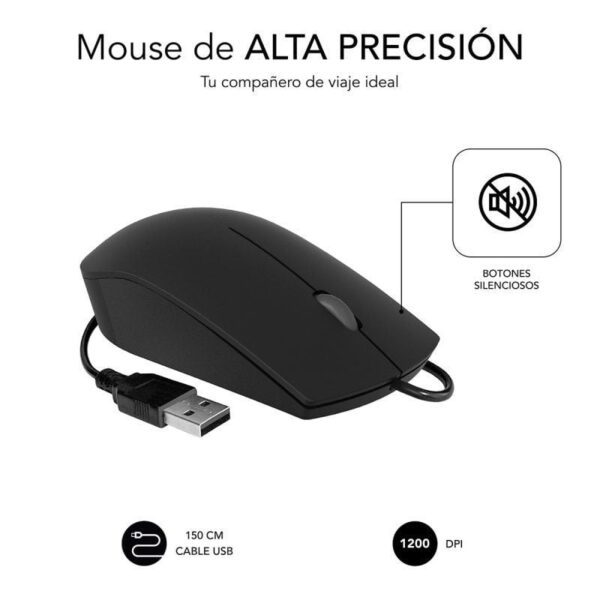 Ratón Subblim Business Silencioso/ Hasta 1200 DPI - Imagen 3