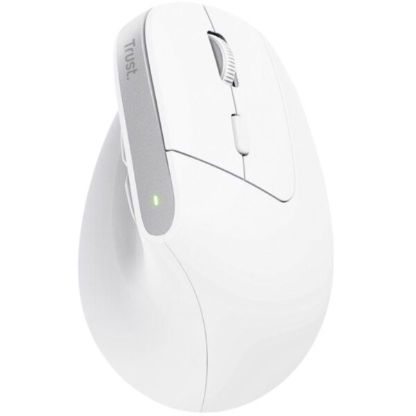 Ratón Vertical Inalámbrico por Bluetooth Trust Bayo+/ Batería Recargable/ Hasta 2400 DPI/ Blanco - Imagen 2